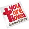 Valentines Faith DTF Transfer - You Are Loved Cross Ready To Press